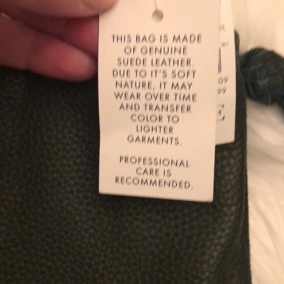 New Ann Taylor Green Leather Crossbody Bag - Picture 8 of 8